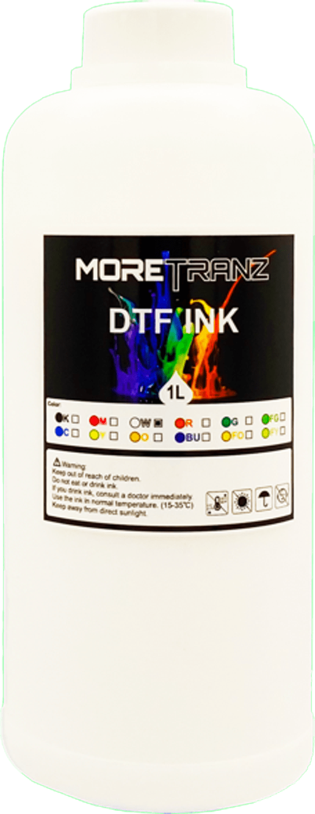 InkBank 5600 White DTF Ink - Private Label - Transfers by MoreTranz