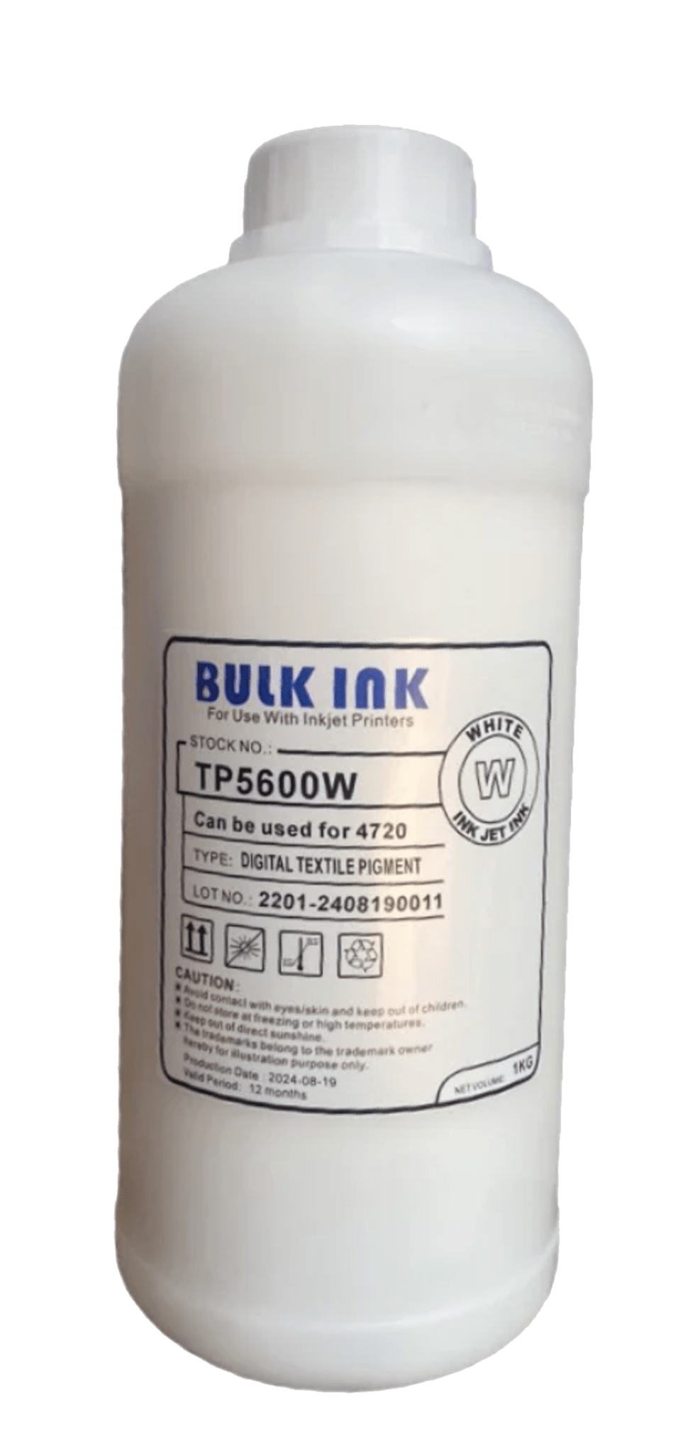 InkBank TP5600W White DTF Ink - Private Label - Transfers by MoreTranz