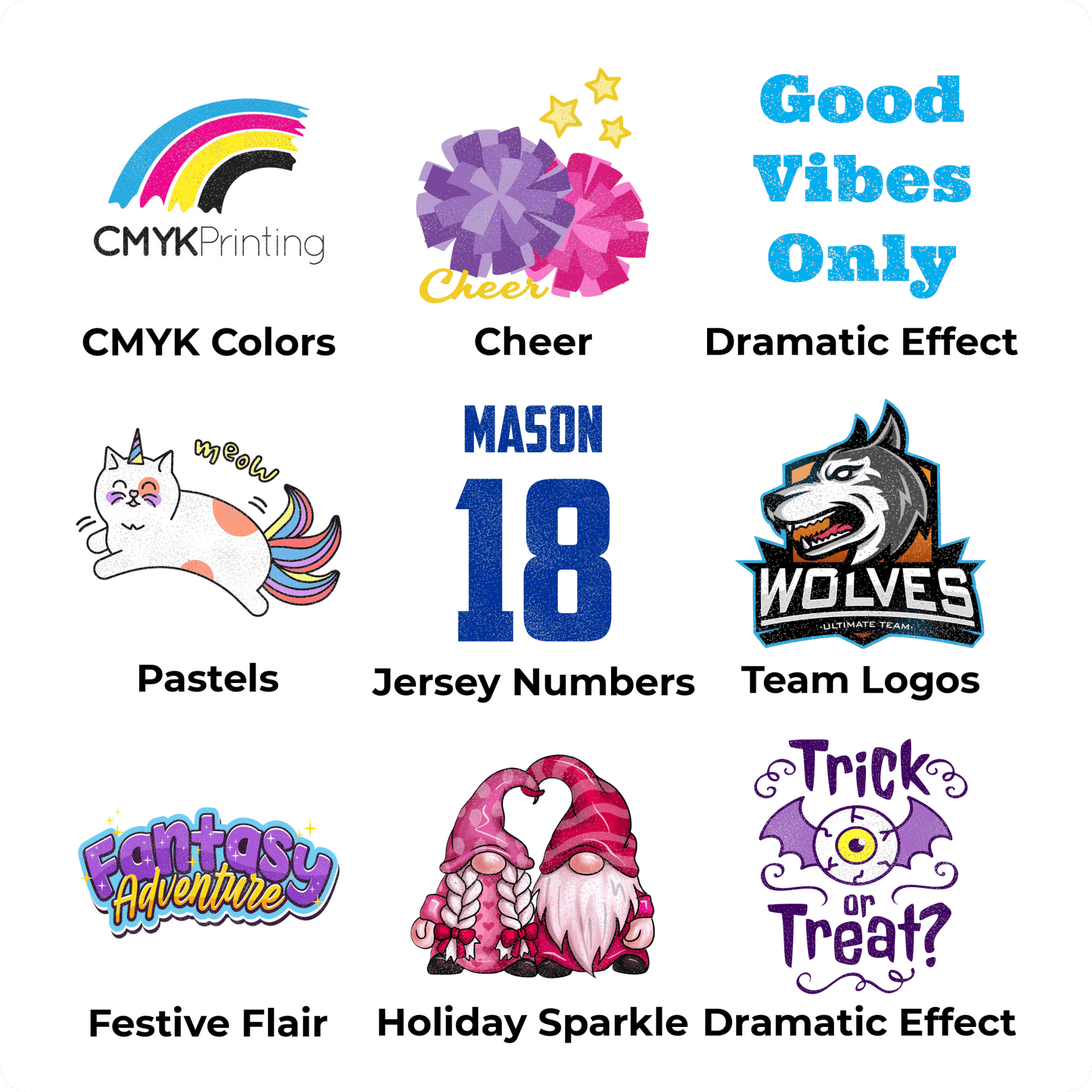 TrueColor® Glitter - Premade - Transfers by MoreTranz